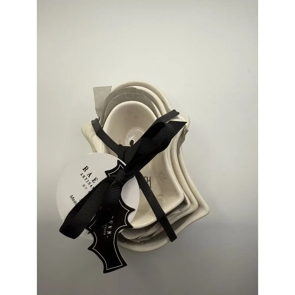 Brand NEW 2024 Rae Dunn Halloween White GHOST Shaped Measuring Cups